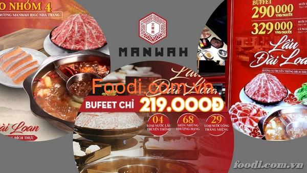 Manwah: Review chi tiết về thực đơn, bảng giá nhà hàng lẩu Đài Loan